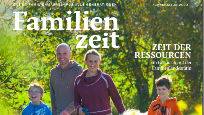 Ausschnitt Titelblatt Zeitschrift Familienzeit