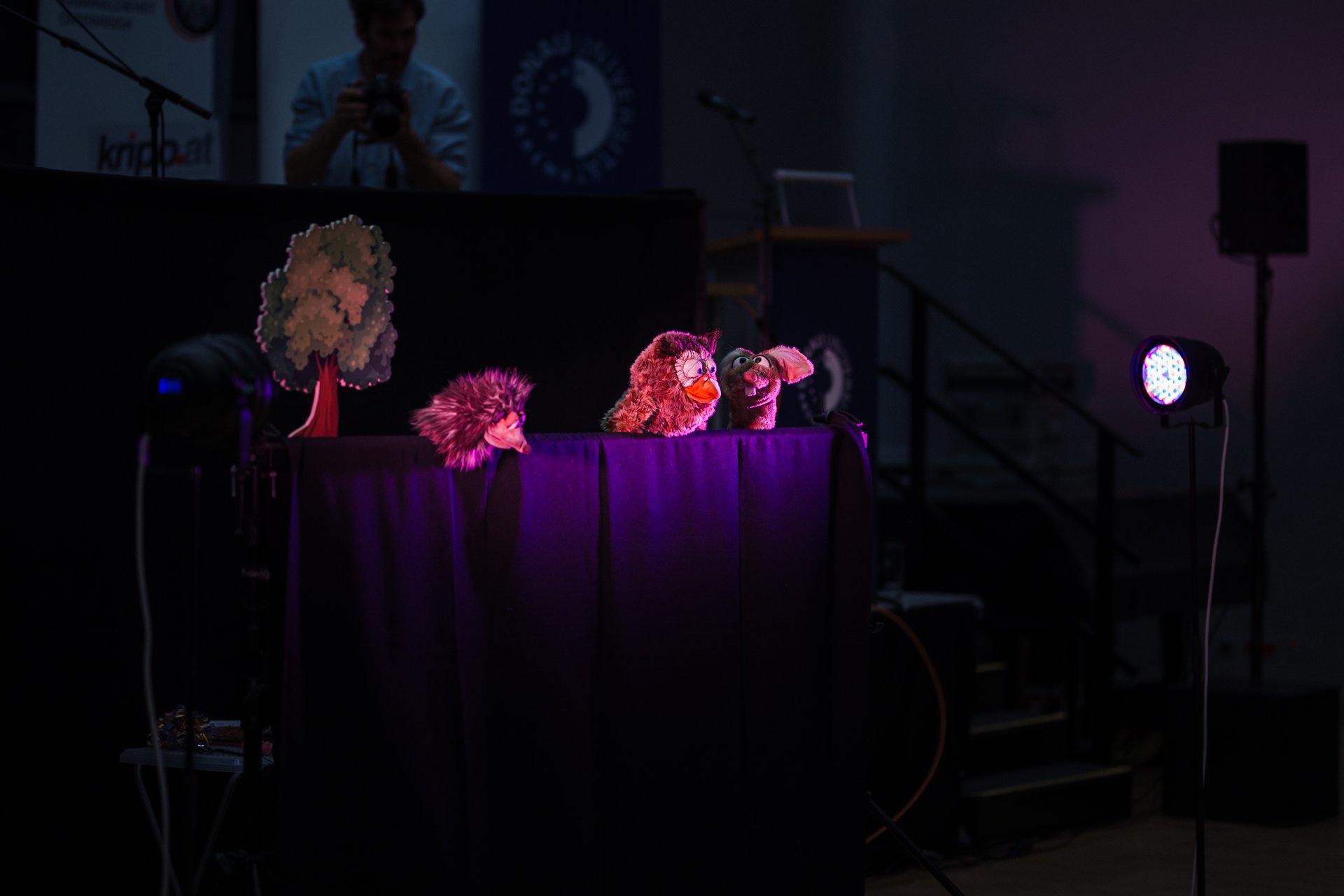 Foto vom Handpuppenspiel