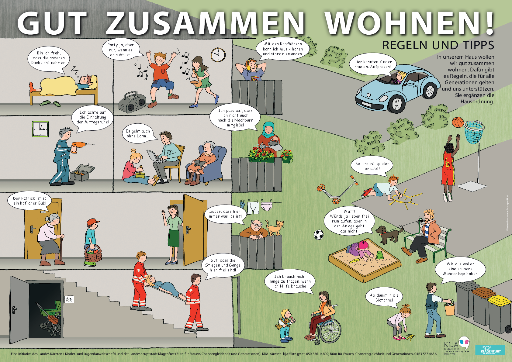 Kinderfreundliche Hausordnung der kija Kärnten